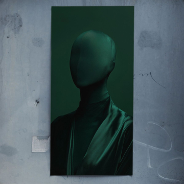 Dunkle gesichtslose Figur - Poster