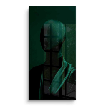 Figura oscuro faceless - cuadro PVC brillante
