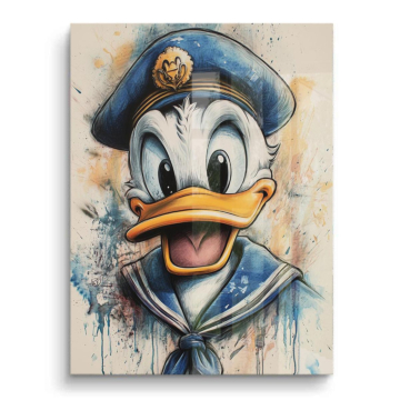 Donald Duck Inspired Sailor Portrait PVC Gloss Art