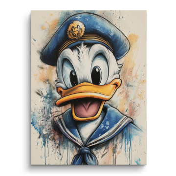 Matrosenporträt inspiriert von Donald Duck - PVC-Bild matt