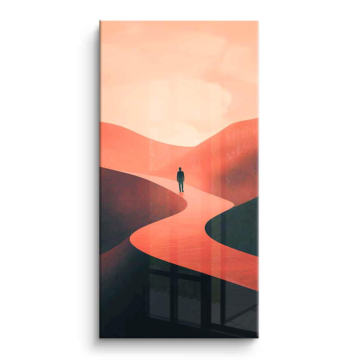 Minimalista desierto Solitude - cuadro PVC brillante