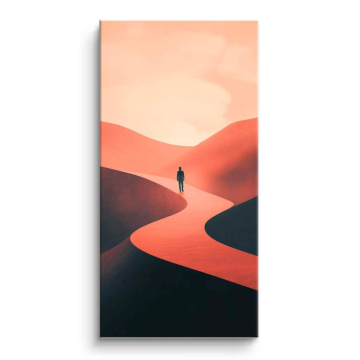 Minimal Desert Solitude PVC Matt Art