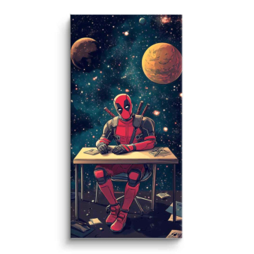 Deadpool Inspired Cosmic Desk PVC Matt Art