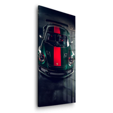 Wyścigowy pas inspirowany Porsche - obraz na szkle akrylowym