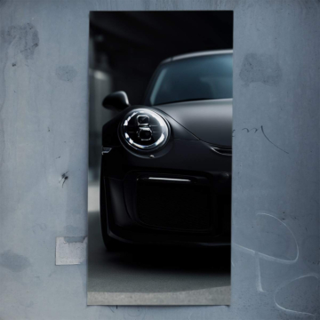 Piloto nocturno inspirado en Porsche - póster