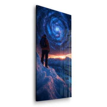 Kosmisches Portal in den Bergen - Acrylglasbild