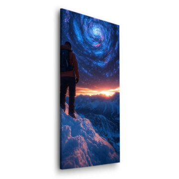 cosmique portal montagne - tableau Dibond mat