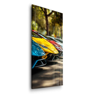 Farbenfroher Lamborghini-Supersportwagen - Acrylglasbild