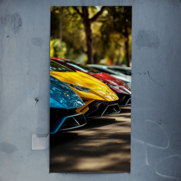 Farbenfroher Lamborghini-Supersportwagen - Poster