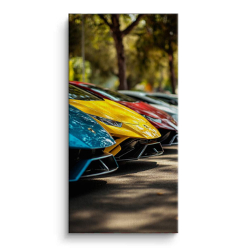Farbenfroher Lamborghini-Supersportwagen - Leinwandbild