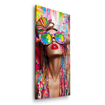 Carnival Fashion Portrait Acrylic Glass Art