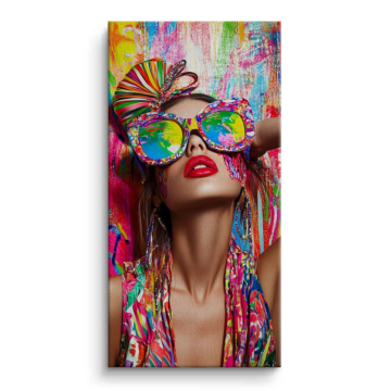 Carnival Fashion Portrait Canvas Art