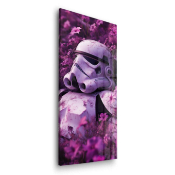 Star Wars Inspired Stormtrooper Flowers Acrylic Glass Art