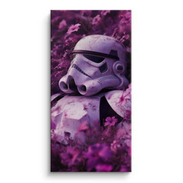Star Wars Inspired Stormtrooper Flowers Canvas Art