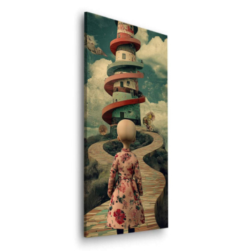 Spirale lighthouse voyage - tableau Dibond mat