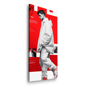 Affiche streetwear inspirée de Nike - tableau Dibond mat
