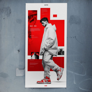 Streetwear-Plakatmotiv inspiriert von Nike - Poster