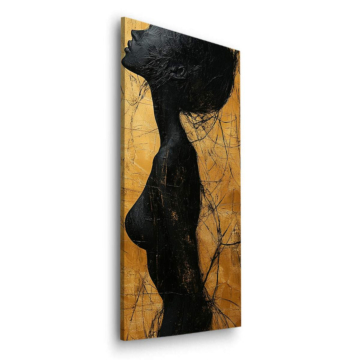 Silhouette minimaliste de femme - tableau Dibond mat