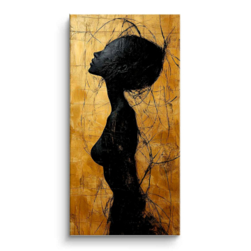Minimal Woman Silhouette PVC Matt Art