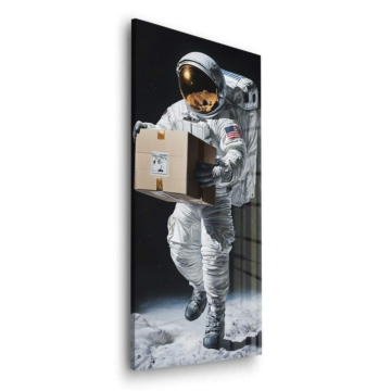 Astronaut Parcel Deliver - Acrylglasbild