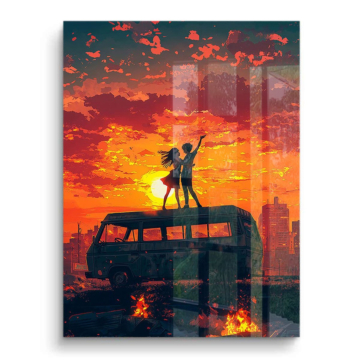 Sunset Van Serenade PVC Gloss Art