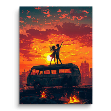 Sunset Van Serenade PVC Matt Art