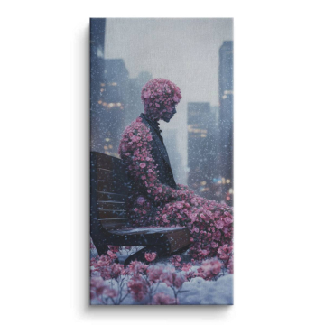Flower Covered Solitude Canvas Art
