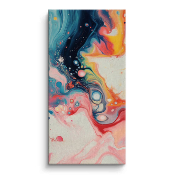 Colorful Marble Swirl Canvas Art