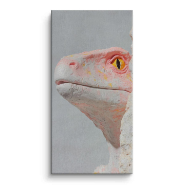 Portrait de lézard blanc - tableau sur toile