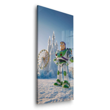 Aventura helada inspirada en Buzz Lightyear - cuadro en vidrio acrílico
