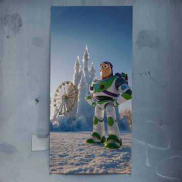 Gefrorenes Abenteuer inspiriert von Buzz Lightyear - Poster