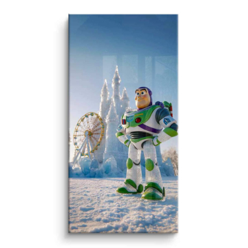 Aventure glacée inspirée de Buzz Lightyear - tableau PVC brillant