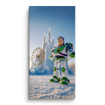 Aventura helada inspirada en Buzz Lightyear - cuadro PVC mate