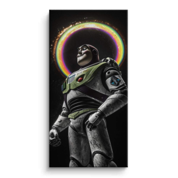 Buzz Lightyear Inspired Halo Portrait Canvas Art