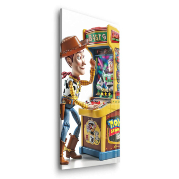 Juego arcade inspirado en Toy Story - cuadro en vidrio acrílico