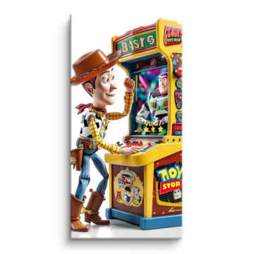 Juego arcade inspirado en Toy Story - cuadro PVC mate