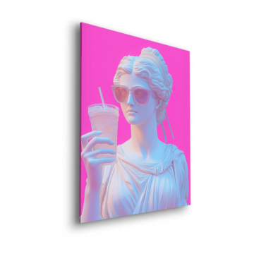 Estatua de diosa pop - cuadro Dibond mate