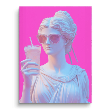 Estatua de diosa pop - cuadro PVC mate