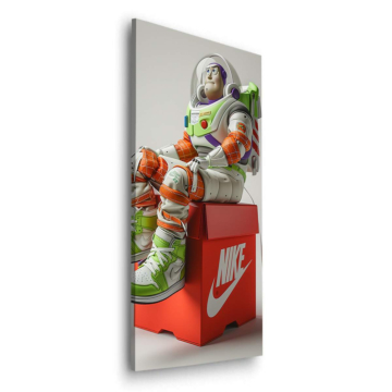 Astronaut Sneakers inspiriert von Nike - Dibond-Bild matt