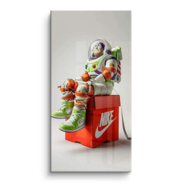 Astronaut Sneakers inspiriert von Nike - PVC-Bild glänzend