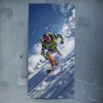Snowboard inspiriert von Buzz Lightyear - Poster
