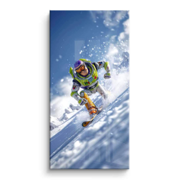 Snowboard inspiré de Buzz Lightyear - tableau PVC brillant