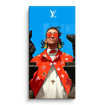 Louis Vuitton Inspired Street Portrait PVC Gloss Art