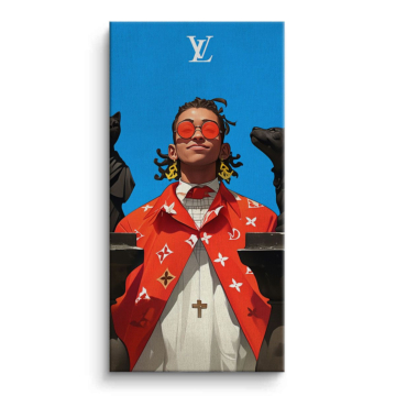 Louis Vuitton Inspired Street Portrait Canvas Art