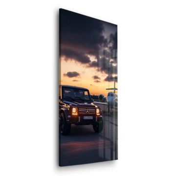 Mercedes G Wagon Dusk Drive Acrylic Glass Art