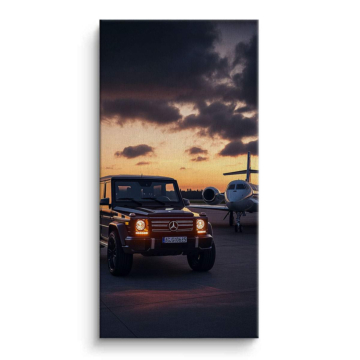 Mercedes G Wagon Dusk Drive Canvas Art