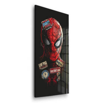 Spider-Man Inspired Mask Portrait Acrylic Glass Art