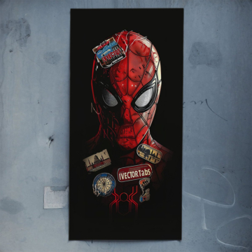 Spider-Man Inspired Mask Portrait Poster Art