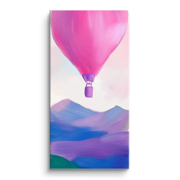 Rosa Hot Air Balloon - cuadro PVC mate