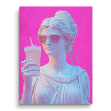 Pop Goddess Statue Canvas Art